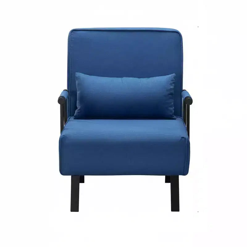 Divano Letto Convertibile 4-in-1 - Poltrona Sdraio Pieghevole con Schienale Regolabile in 5 Posizioni e Cuscino Lombare, Design Salvaspazio