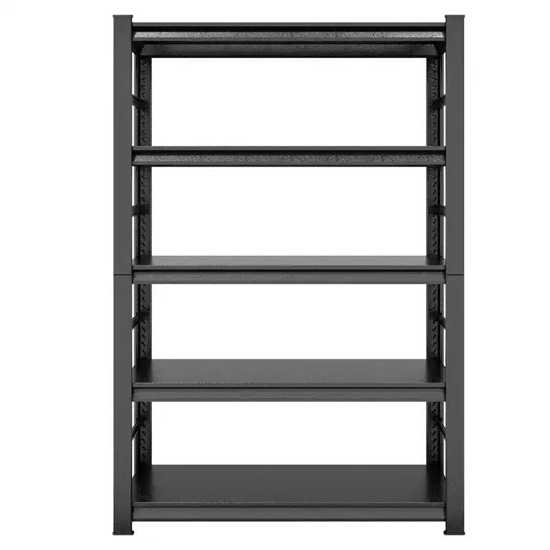 Scaffale in metallo a 5 ripiani regolabili, 198 cm H