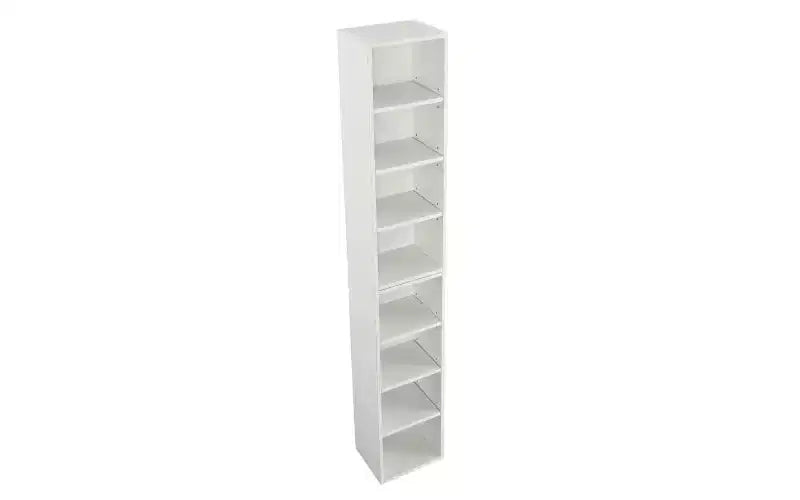 Libreria Alta a 8 Ripiani con Mensole Regolabili – Mobile Contenitore Verticale Stretto