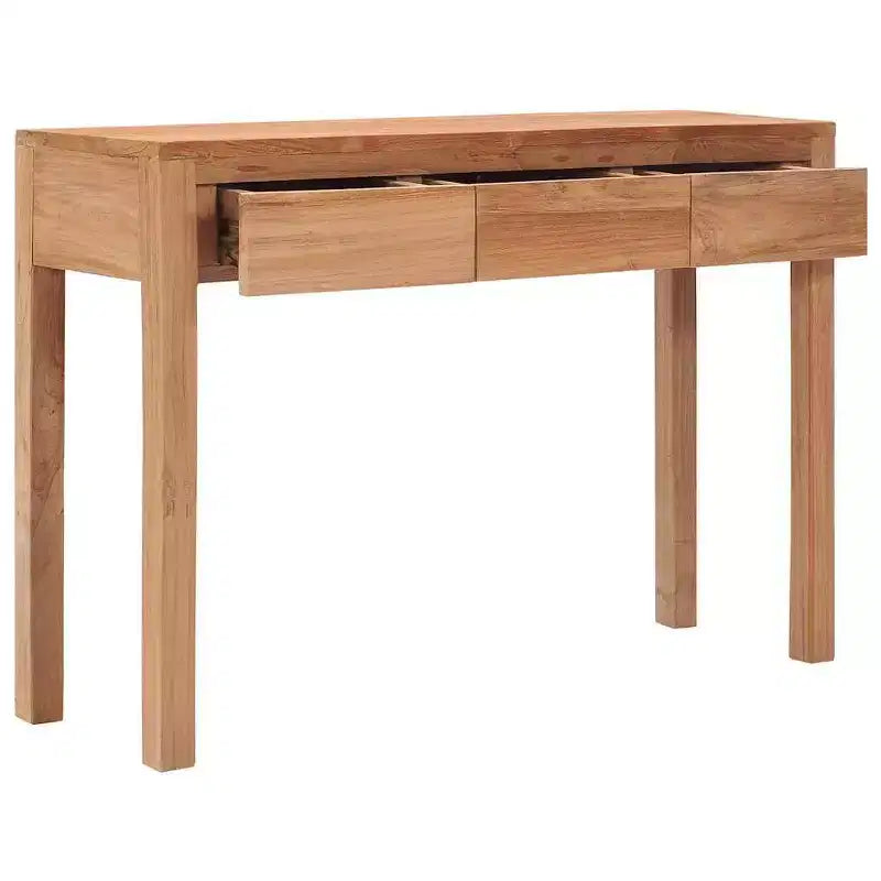 Consolle in legno massello di teak con 3 cassetti
