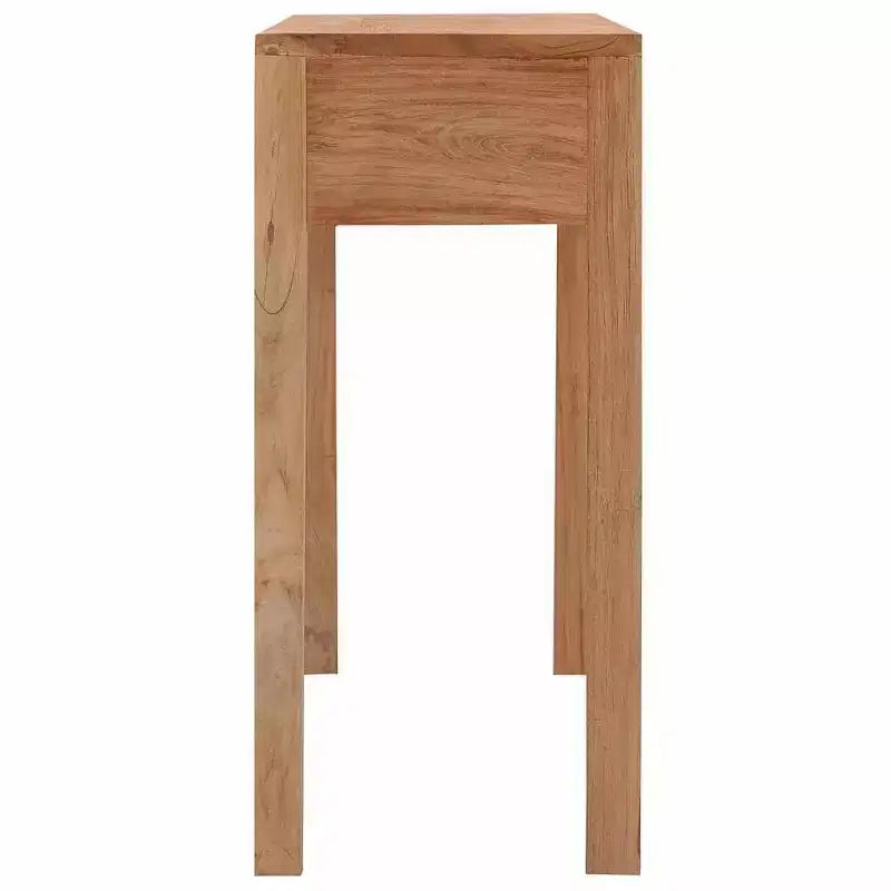 Consolle in legno massello di teak con 3 cassetti
