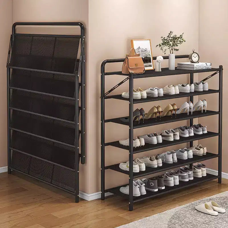 Scarpiera Salvaspazio Sottile - Porta Scarpe con Struttura in Metallo per Ingresso